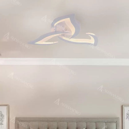 LED Lust με τηλεχειριστήριο Lotus, 48W, 3 πέταλα, κρύο/ζεστό/ουδέτερο φως, ασταθές, λευκό
