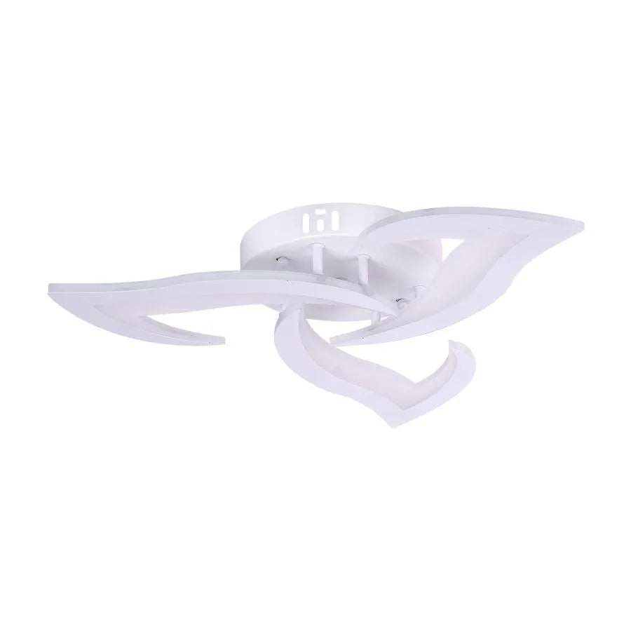 LED Lust με τηλεχειριστήριο Lotus, 48W, 3 πέταλα, κρύο/ζεστό/ουδέτερο φως, ασταθές, λευκό