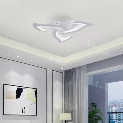 LED Lust με τηλεχειριστήριο Lotus, 48W, 3 πέταλα, κρύο/ζεστό/ουδέτερο φως, ασταθές, λευκό
