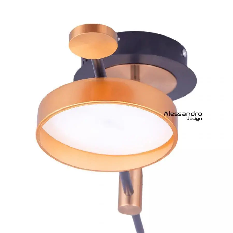 LED πολυέλαιος με ομάδες τηλεχειρισμού, 80W, Unkind, Black and Gold