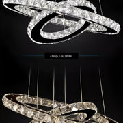 LED LED LUD LUMINIS, 58W, Crystal και Metal, Dimable, Ρυθμιζόμενο ύψος, κρύο/ζεστό/ουδέτερο φως, πολυτελές φωτισμό