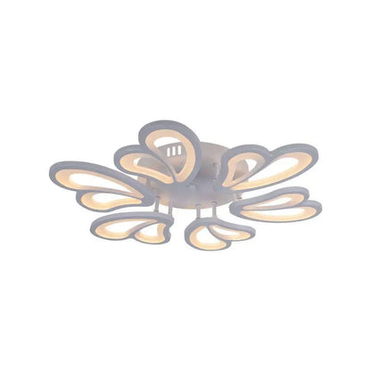 LED λαγνεία με τηλεχειριστήριο Blossom, 72W, 6 πέταλα, κρύο/ζεστό/ουδέτερο φως, ασταθές, λευκό