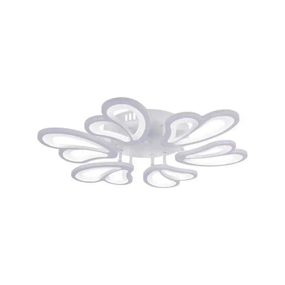LED λαγνεία με τηλεχειριστήριο Blossom, 72W, 6 πέταλα, κρύο/ζεστό/ουδέτερο φως, ασταθές, λευκό