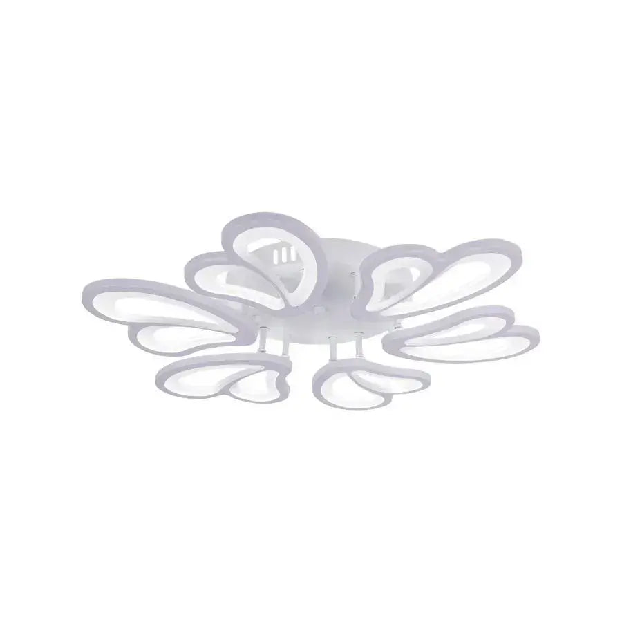 LED λαγνεία με τηλεχειριστήριο Blossom, 72W, 6 πέταλα, κρύο/ζεστό/ουδέτερο φως, ασταθές, λευκό