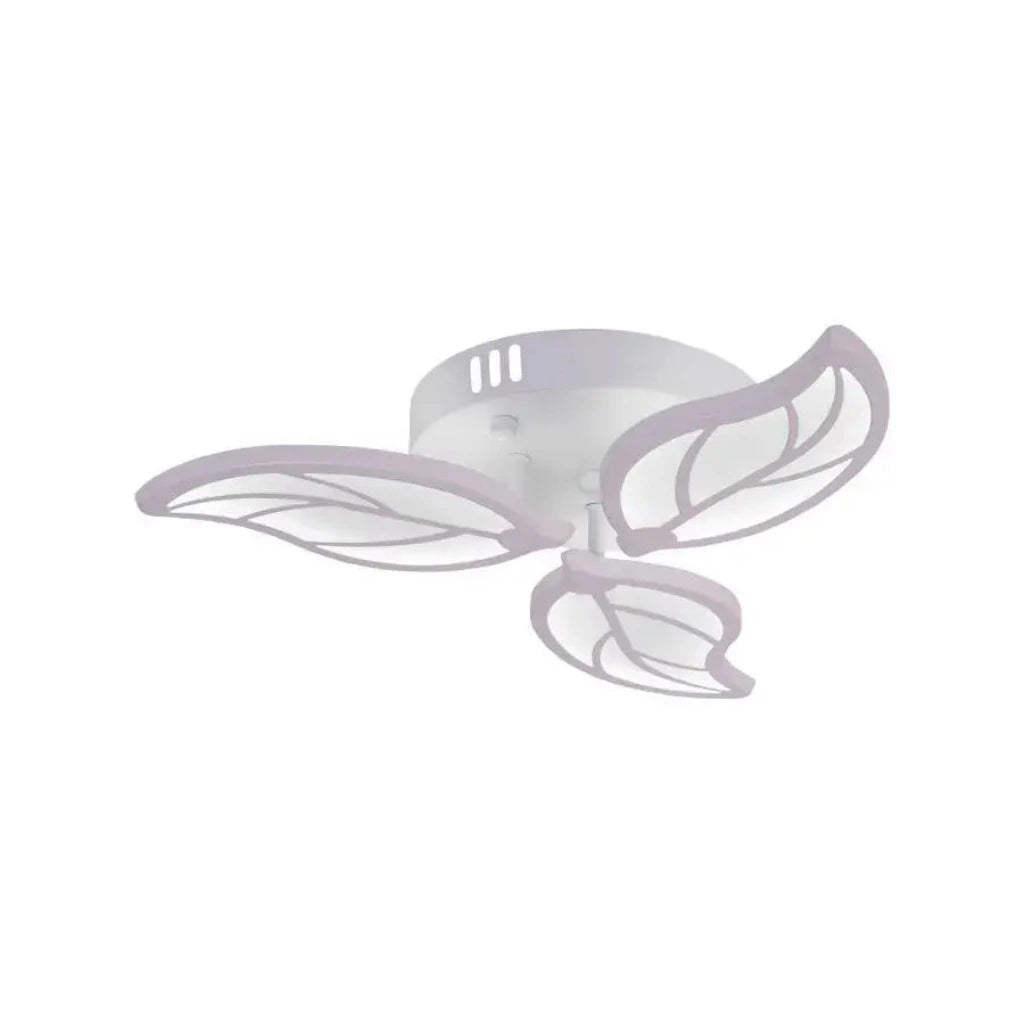 LED πολυέλαιος με τηλεχειριστήριο Laurice, 33W, 3 πέταλα, κρύο/ζεστό/ουδέτερο φως, ασταθές, λευκό