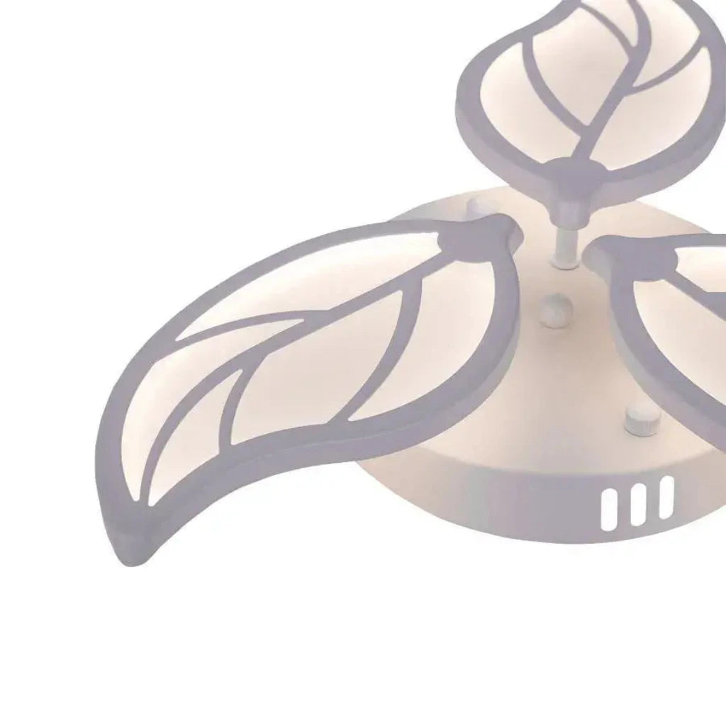 LED πολυέλαιος με τηλεχειριστήριο Laurice, 33W, 3 πέταλα, κρύο/ζεστό/ουδέτερο φως, ασταθές, λευκό