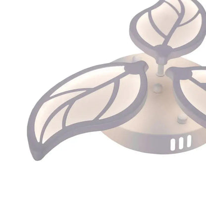 LED πολυέλαιος με τηλεχειριστήριο Laurice, 33W, 3 πέταλα, κρύο/ζεστό/ουδέτερο φως, ασταθές, λευκό