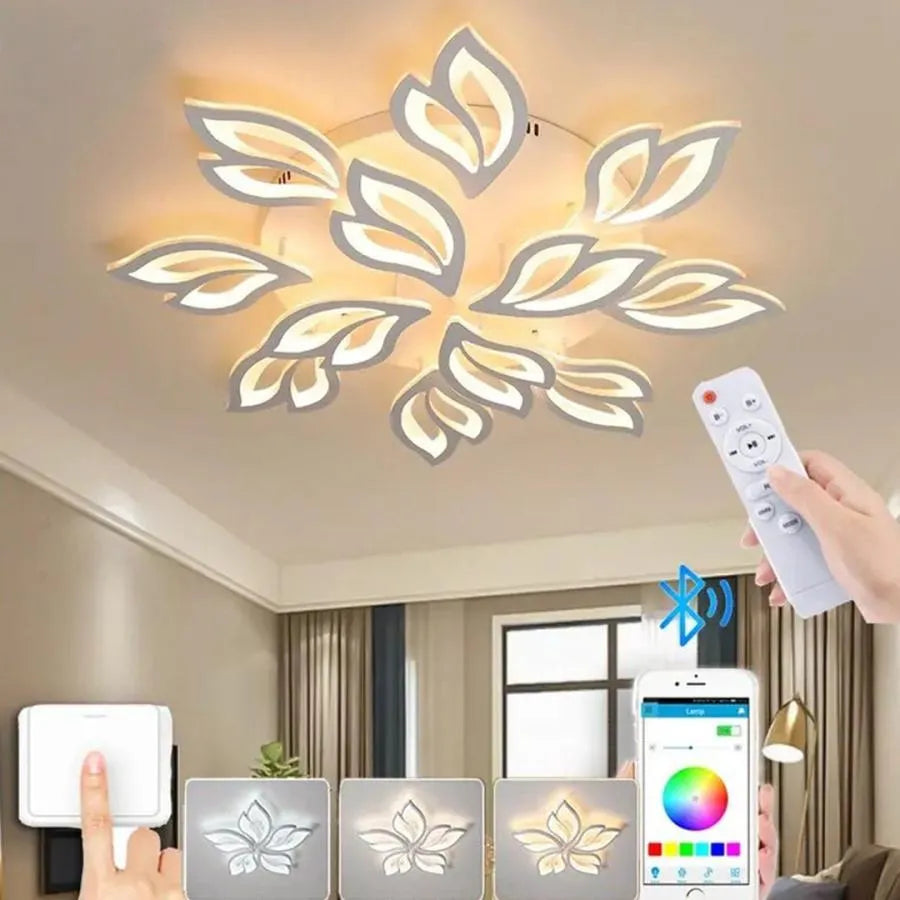 LED λαγνεία με τηλεχειριστήριο Lily 12 Στοιχεία κρύο/ζεστό/ουδέτερο 150W White