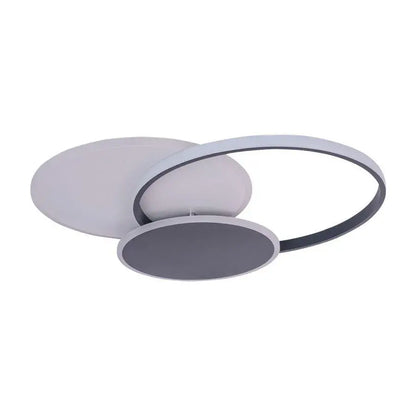 LED πολυέλαιος με τηλεχειριστήριο Mensa, 144W, λευκό με μαύρο, ακρυλικό, μαργαρίτα