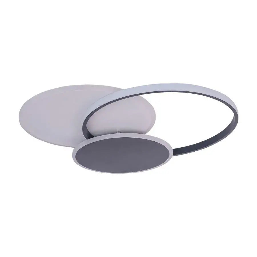 LED πολυέλαιος με τηλεχειριστήριο Mensa, 144W, λευκό με μαύρο, ακρυλικό, μαργαρίτα