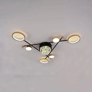 LED Lust με τηλεχειριστήριο Nazira 138W, μαύρο χρυσό
