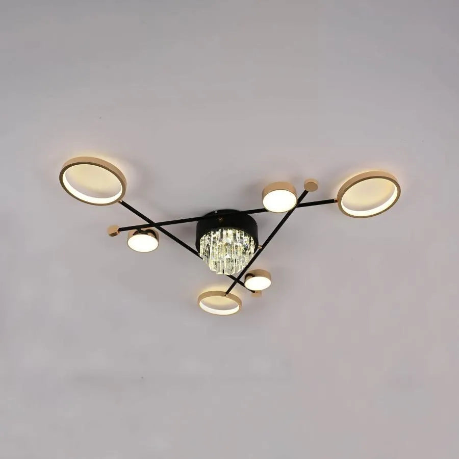 LED Lust με τηλεχειριστήριο Nazira 138W, μαύρο χρυσό