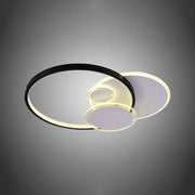 LED Lulus με Odina 96W Dimable Black Dimable Remote