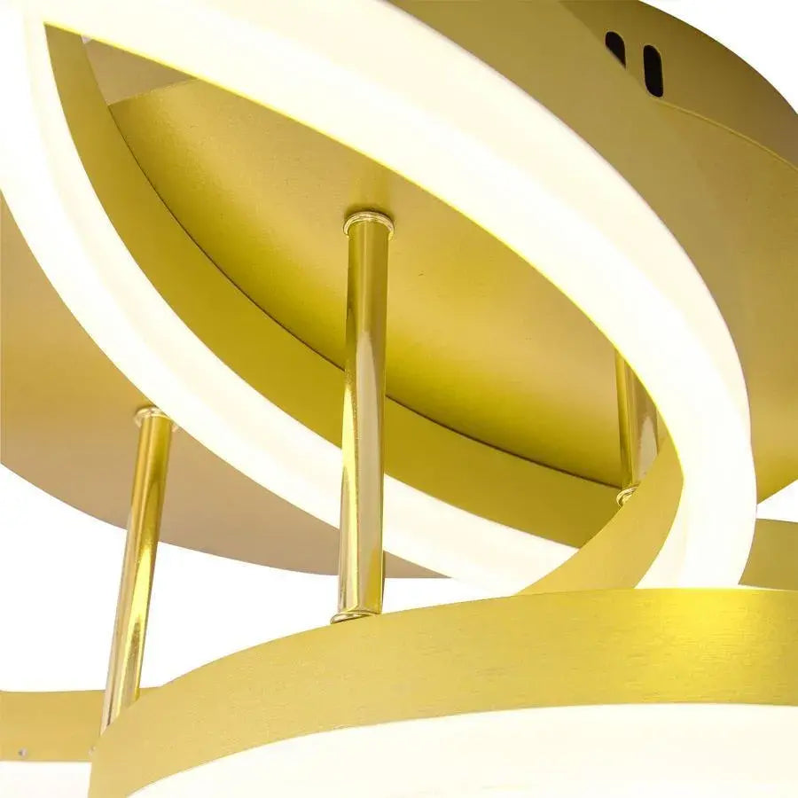 LED Lust με τηλεχειριστήριο Orion, 200W, Dimable, Gold, Acrylic