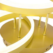 LED Lust με τηλεχειριστήριο Orion, 200W, Dimable, Gold, Acrylic