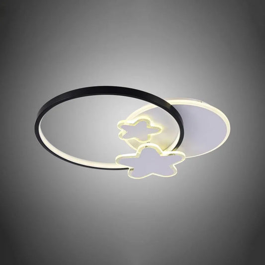 LED Lulus με τηλεχειριστήριο Sandrina Sandrina 106w μαύρο και άσπρο