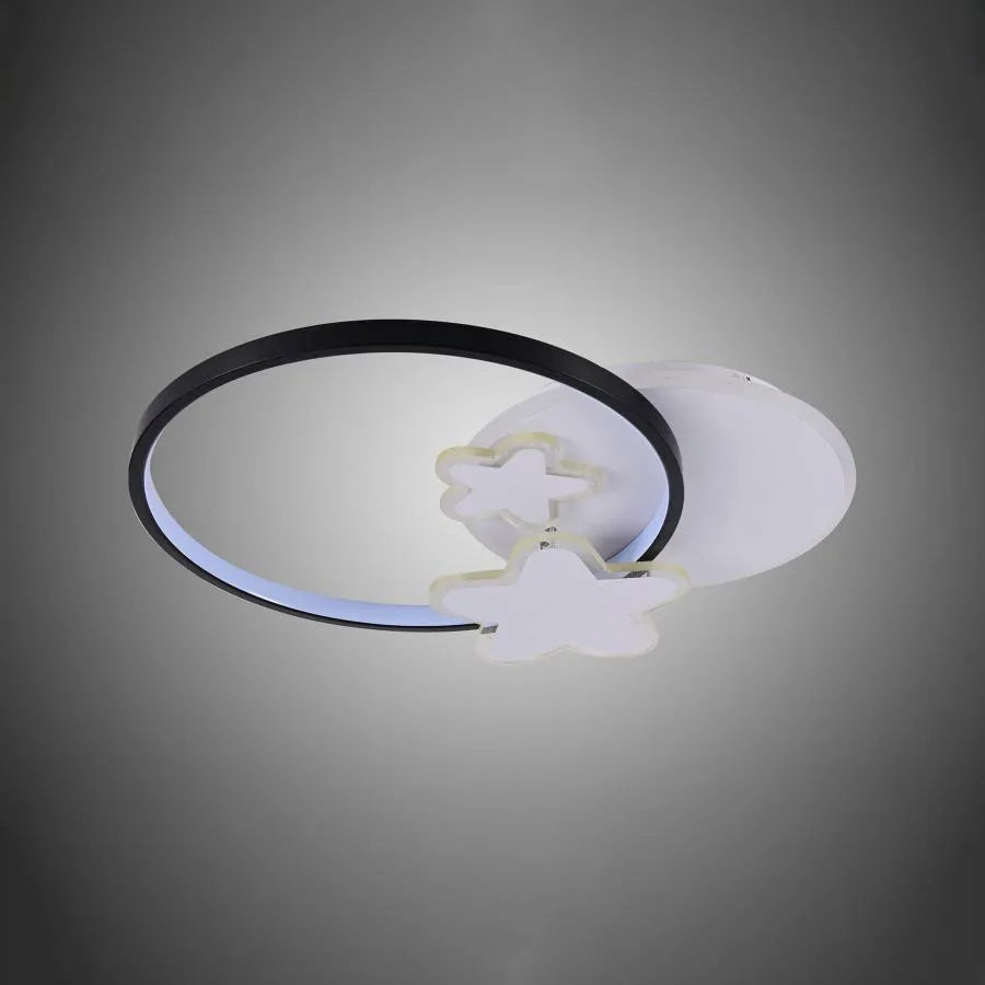 LED Lulus με τηλεχειριστήριο Sandrina Sandrina 106w μαύρο και άσπρο