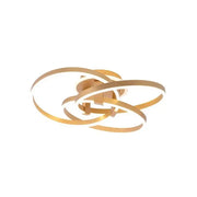 LED Lust με τηλεχειριστήριο Lyra, 174W, 3 κύκλοι, μαργαρίτα, βουρτσισμένο χρυσό, κρύο/ζεστό/ουδέτερο φως
