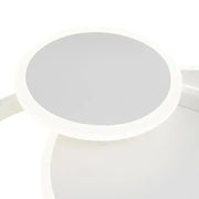 LED πολυέλαιος με τηλεχειριστήριο Silvian με 3 κύκλους 58W κρύο/ζεστό/λευκό ουδέτερο λευκό