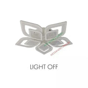 LED πολυέλαιος με τηλεχειριστήριο Dalia, 170W, 5 πέταλα, κρύο/ζεστό/ουδέτερο φως, ασταθές, λευκό
