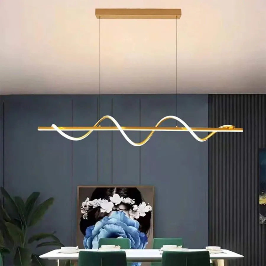 LED Lulus με χρυσό τηλεχειριστήριο Talida 80W