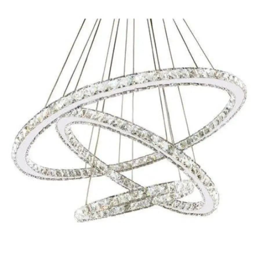 Lulus LED Crystal με τηλεχειριστήριο 36W ασήμι