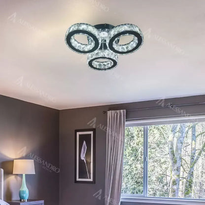 Crystal Lust LED με τηλεχειριστήριο Timothy 30W Dimable Silver