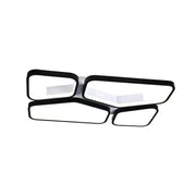 Πολυέλαιος LED με τηλεχειριστήριο USAGHI 120W, Κρύο/Ζεστό/Ουδέτερο φως, Ρυθμιζόμενο, Μαύρο