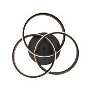 LED LED Vector Vortex, 96W, Metallic, Diamteru 40cm, μαύρο, απομακρυσμένο, κρύο/ζεστό/ουδέτερο φως