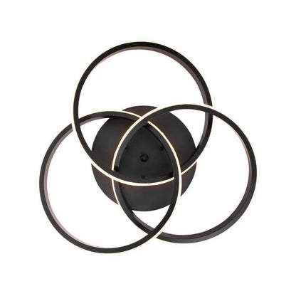 LED LED Vector Vortex, 96W, Metallic, Diamteru 40cm, μαύρο, απομακρυσμένο, κρύο/ζεστό/ουδέτερο φως
