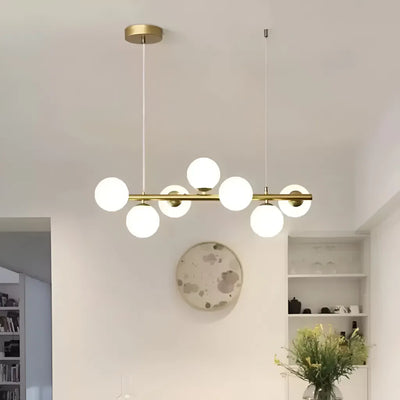 Lust Loft Pavilion, 7x G9, χρυσό λευκό, μέταλλο, ρυθμιζόμενο ύψος
