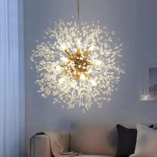 Crystal πολυέλαιος Schönbrunn, 12x G9, διάμετρος 60cm, γυαλιστερό χρυσό, επιβλητικό στυλ