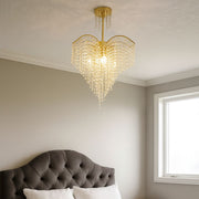 Πολυέλαιος Crystal Soner 4x E27 Gold