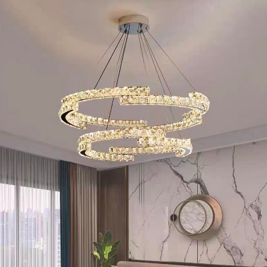 Lulus LED Crystal με το τηλεχειριστήριο Silver Latifah 118W