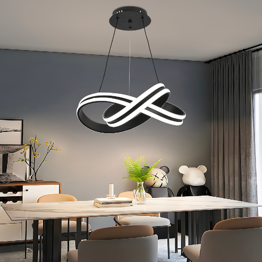 LED LUST ΑΝΤΙΜΕΤΩΠΙΣΗ με το τηλεχειριστήριο βρόχου Infinity, 120W, ρυθμιζόμενο ύψος, κρύο/ζεστό/ουδέτερο φως, ασταθές, μαύρο