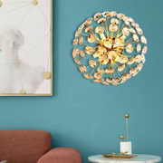Crystal πολυέλαιος Minuet 4x G9, διάμετρος 35cm, γυαλιστερό χρυσό