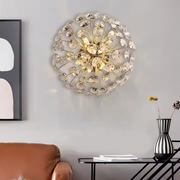 Crystal πολυέλαιος Minuet 4x G9, διάμετρος 35cm, γυαλιστερό χρυσό