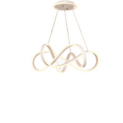 LED LUST ΑΝΤΙΜΕΤΩΠΙΣΗ με το άπειρο Halo, το τηλεχειριστήριο 138W, το ρυθμιζόμενο ύψος, το κρύο/ζεστό/ουδέτερο φως, Daisy, White