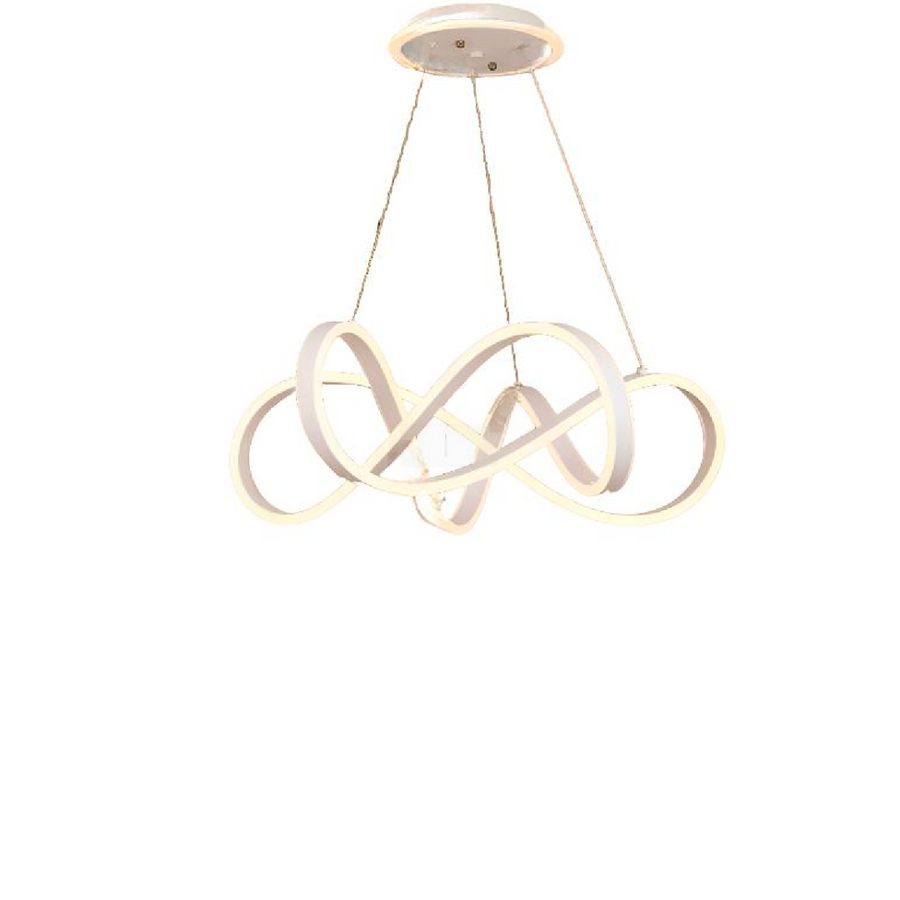 LED LUST ΑΝΤΙΜΕΤΩΠΙΣΗ με το άπειρο Halo, το τηλεχειριστήριο 138W, το ρυθμιζόμενο ύψος, το κρύο/ζεστό/ουδέτερο φως, Daisy, White