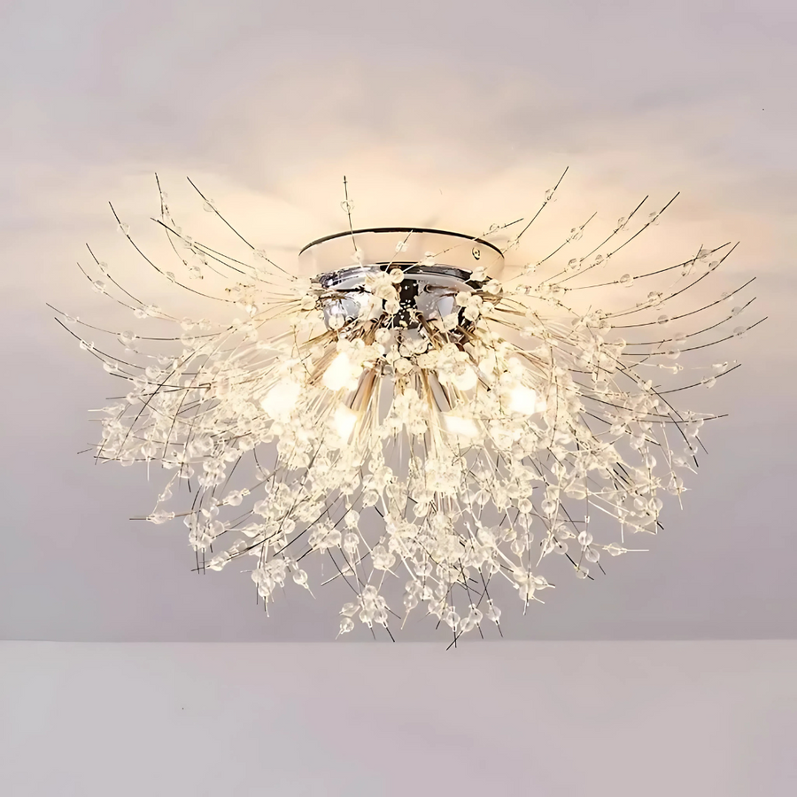 Rondo Vivace Crystal πολυέλαιος, 6x G9, 49cm, Chrome