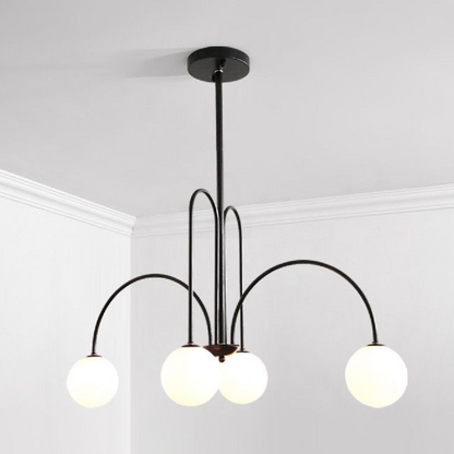 Torino Chandelier, 5*E27, μαύρο, μέταλλο