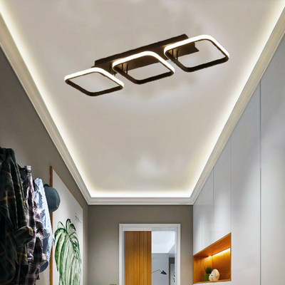 LED LED Vertex Grid Paralal, 32W, 3 τετράγωνα κρύο/ζεστό/ουδέτερο φως, μαύρο