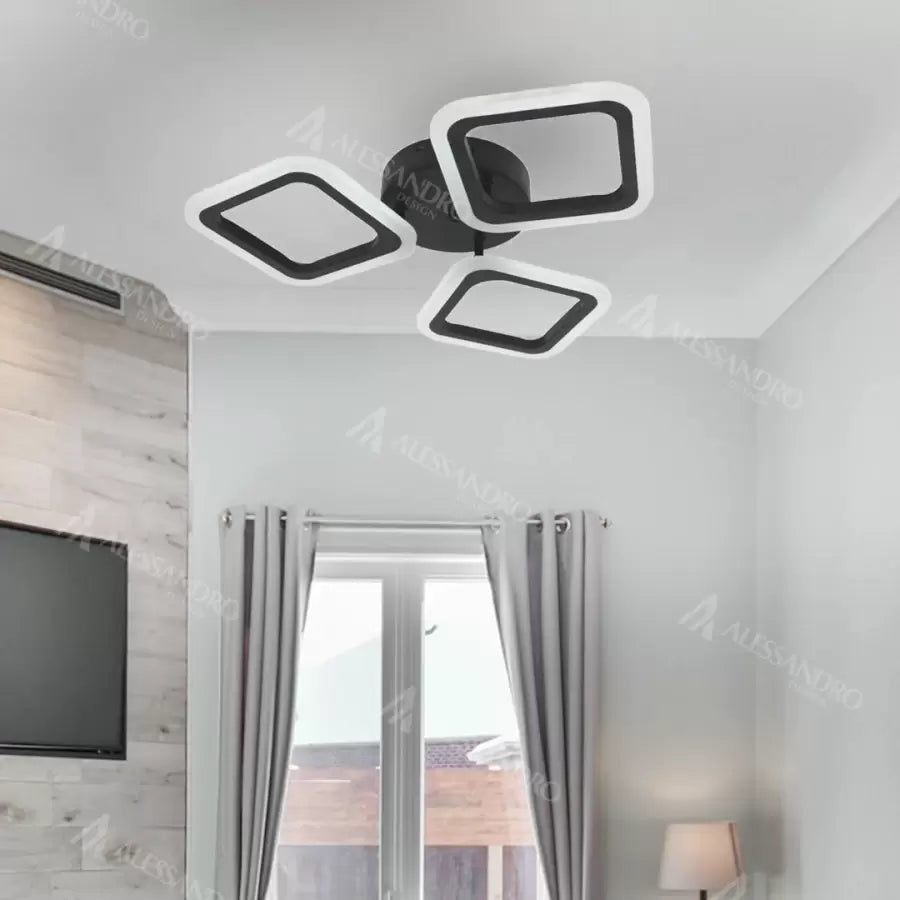 LED LED Pulsaris, 32W, Acrylic, Black, 4000K, IP.20