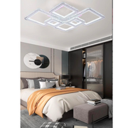 RGB LED Lust με τηλεχειριστήριο Quadris, 240W, 6 τετράγωνα, κρύο/ζεστό/ουδέτερο φως, Daisy, White