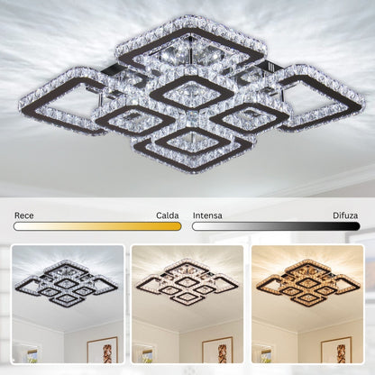 LED LED Quadria Supremo, 5x Elements, RGB 198W, Premium & ανοξείδωτο, ζεστό/κρύο/ουδέτερο φως