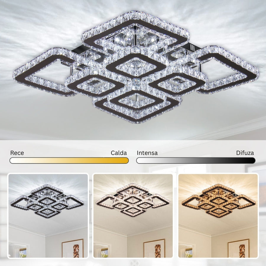 LED LED Quadria Supremo, 5x Elements, RGB 198W, Premium & ανοξείδωτο, ζεστό/κρύο/ουδέτερο φως