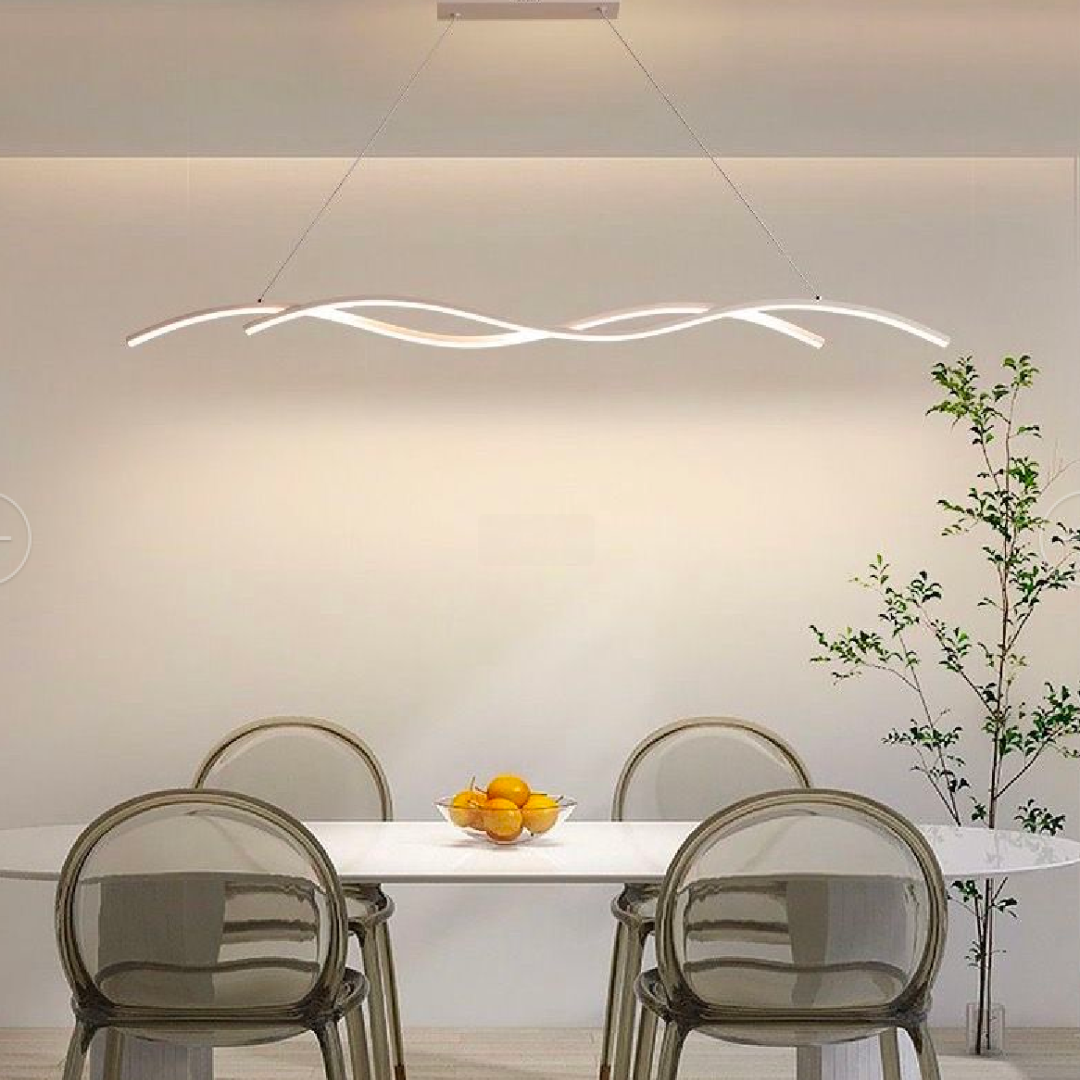 LED πολυέλαιος με τηλεχειριστήριο Jelena, 35W, κρύο/ζεστό/ουδέτερο φως, ασταθές, λευκό