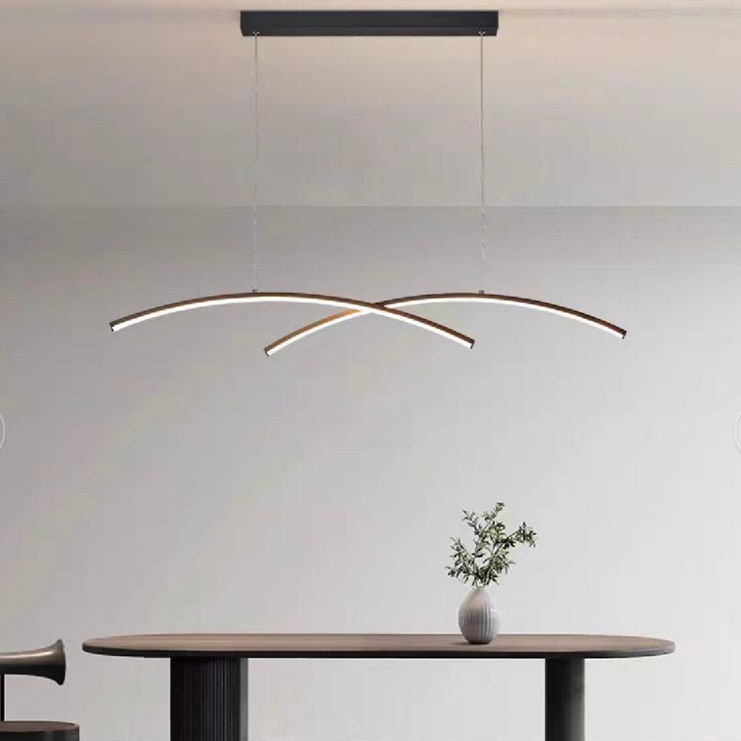 LED πολυέλαιος με τηλεχειριστήριο Gildis, 30W, κρύο/ζεστό/ουδέτερο φως, άκαμπτο, μαύρο