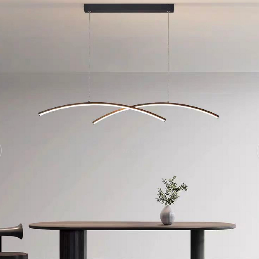 LED πολυέλαιος με τηλεχειριστήριο Gildis, 30W, κρύο/ζεστό/ουδέτερο φως, άκαμπτο, μαύρο