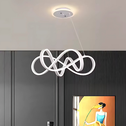 LED LUST ΑΝΤΙΜΕΤΩΠΙΣΗ με το άπειρο Halo, το τηλεχειριστήριο 138W, το ρυθμιζόμενο ύψος, το κρύο/ζεστό/ουδέτερο φως, Daisy, White